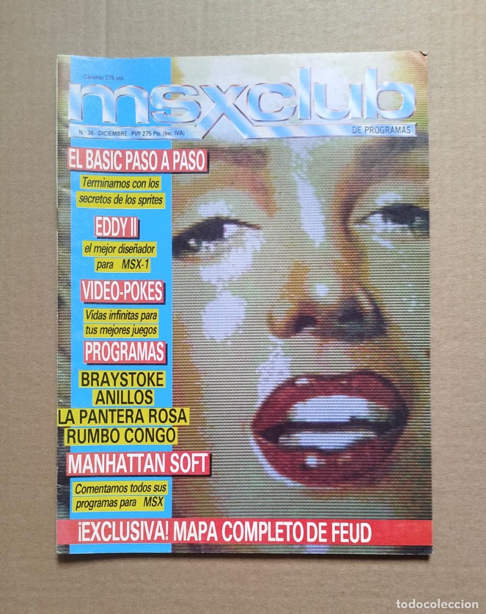 Videojuegos y consolas: Revista MSX Club N&uacute;mero 36 Diciembre 1987