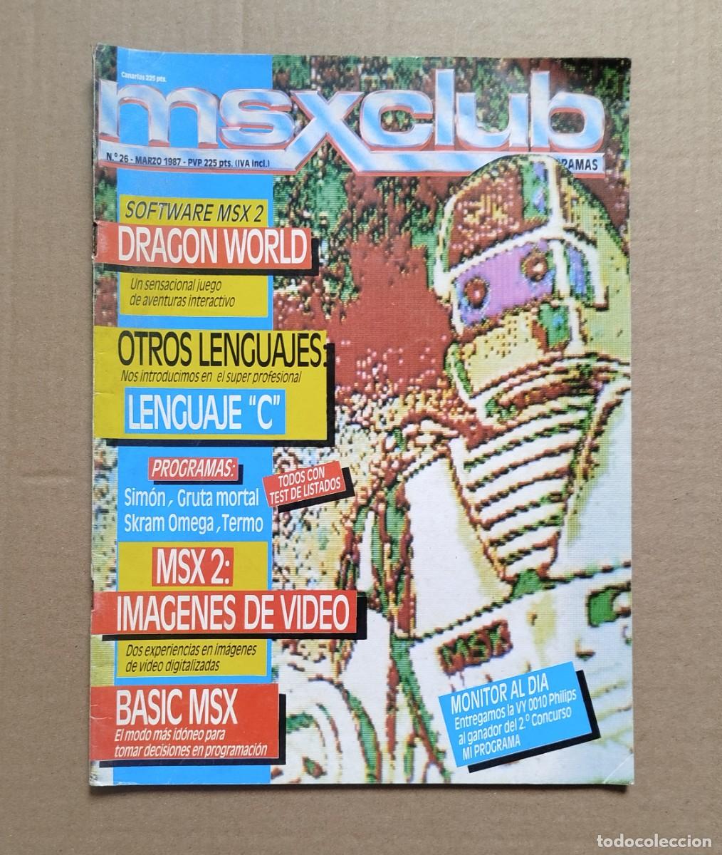 Videojuegos y consolas: Revista MSX Club N&uacute;mero 26 Marzo 1987
