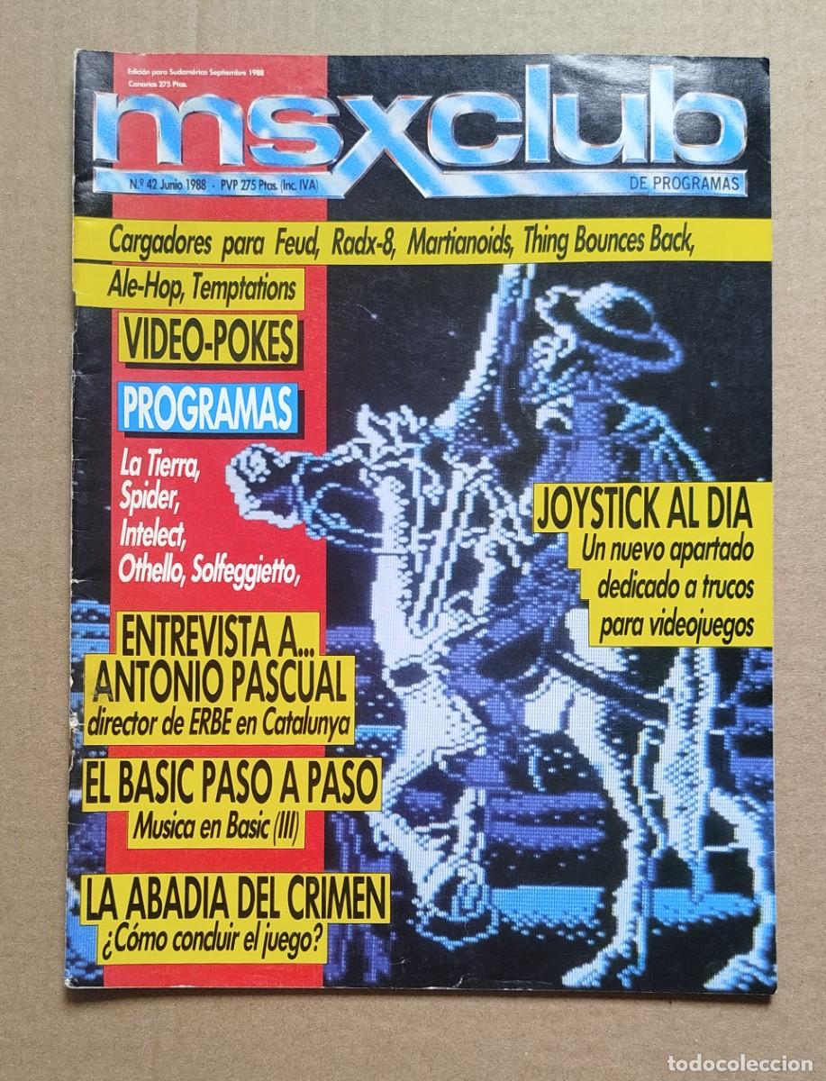 Videojuegos y consolas: Revista MSX Club N&uacute;mero 42 Junio 1988 DA&Ntilde;ADA