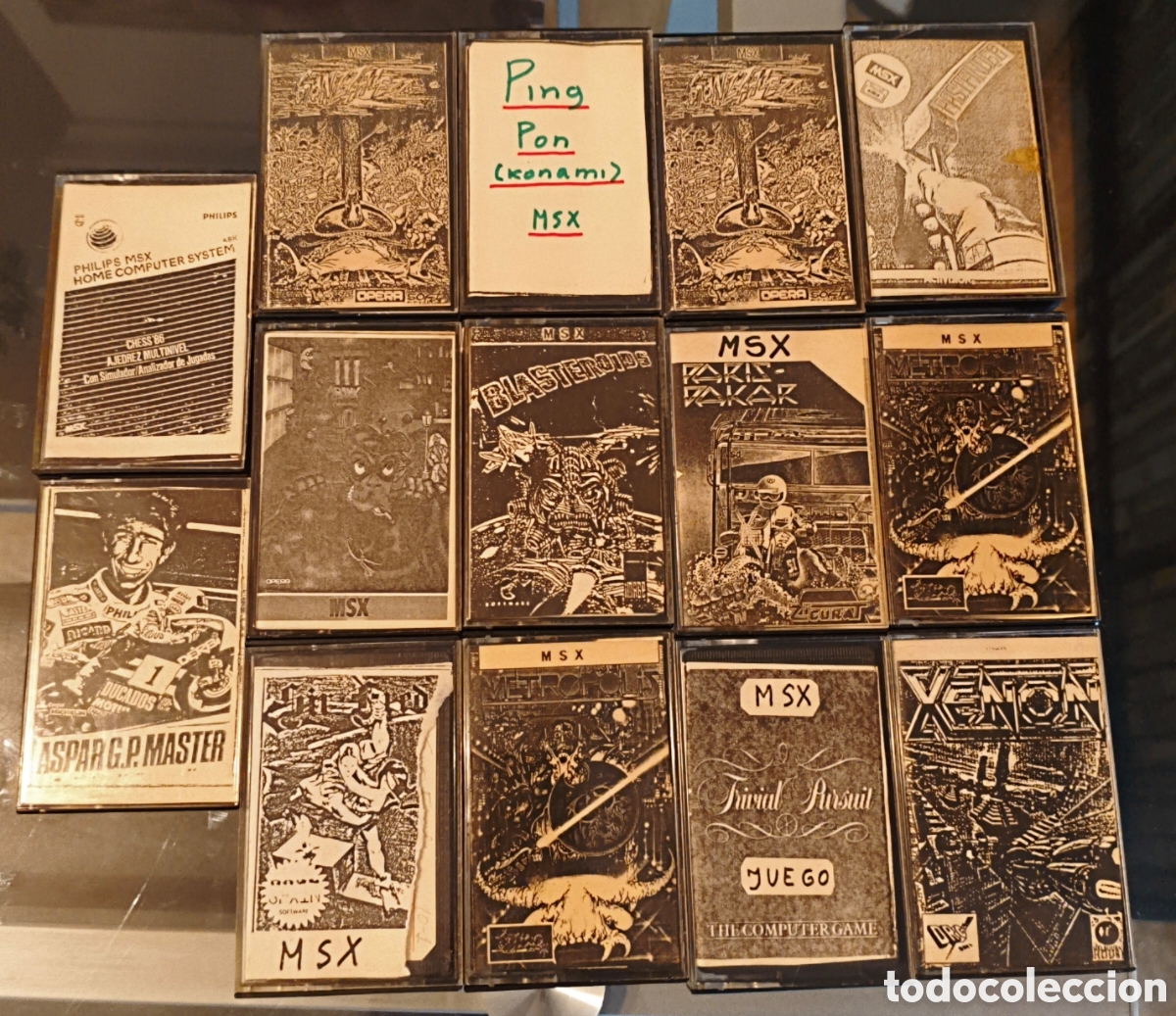 Videojuegos y consolas: Lote 14 juegos msx grabados