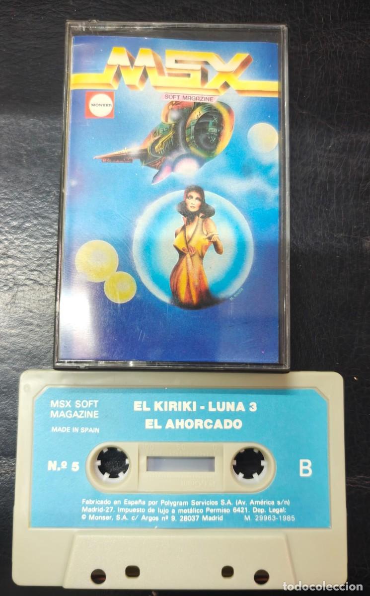 Jeux Vid&eacute;o et Consoles: JUEGO KIRIKI, LUN A 3, EL AHORCADO CONSOLA MSX MAGAZINE 5 POLYGRAM 1985