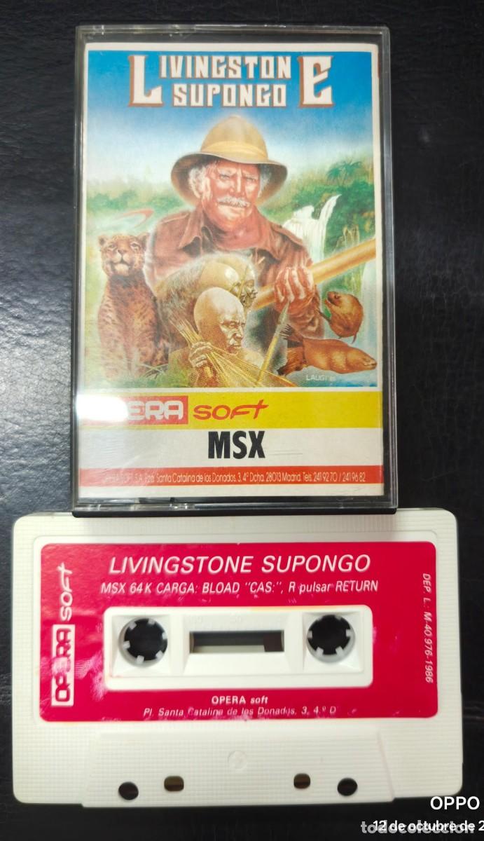 Jeux Vid&eacute;o et Consoles: JUEGO LIVINGSTONE SUPONGO CONSOLA MSX OPERA SOFT CLASICO JUEGO ESPA&Ntilde;OL DE AVENTURAS