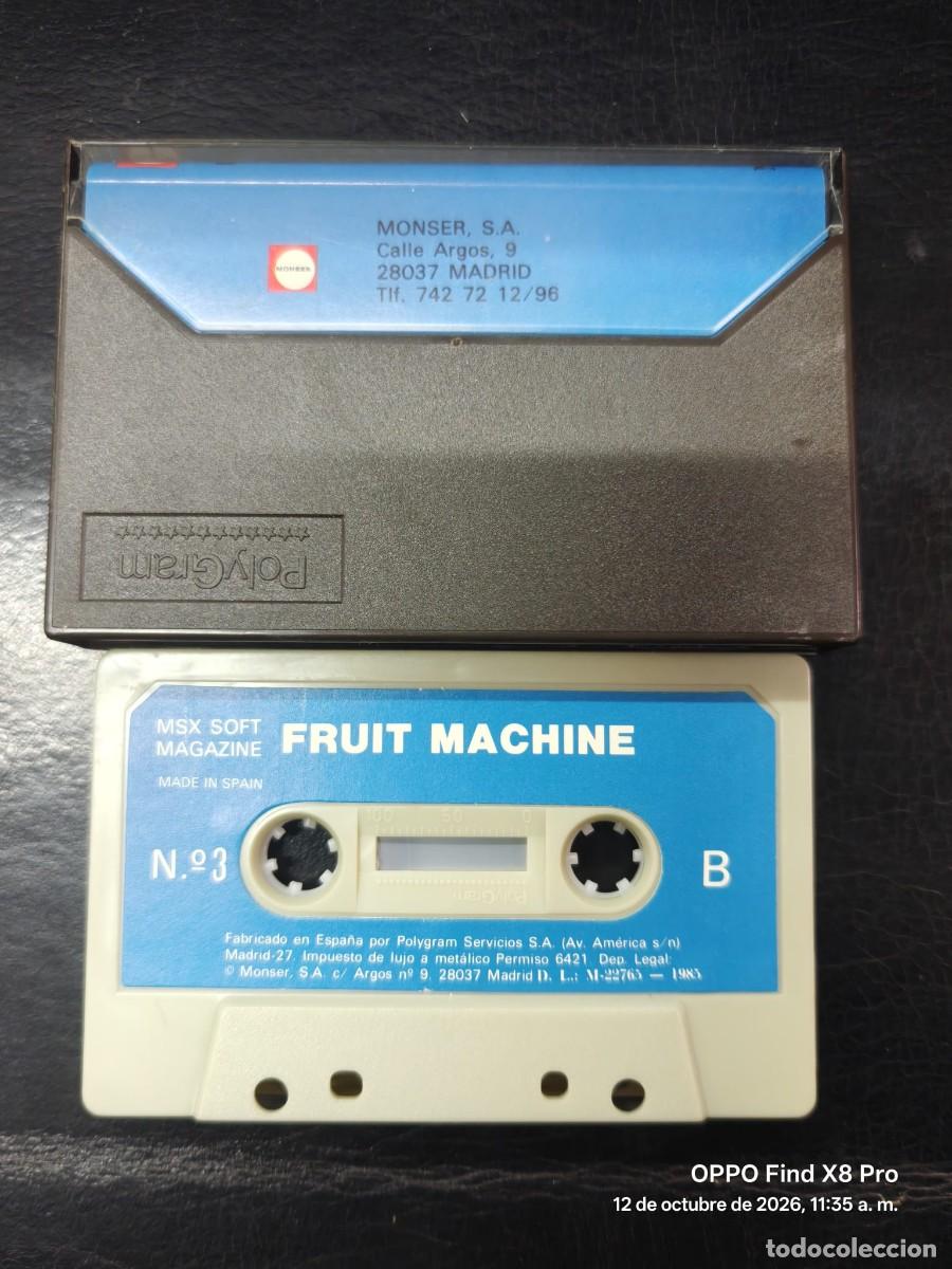 Videojuegos y consolas: JUEGO FRUIT MACHINE CONSOLA MSX MAGAZINE 3 POLYGRAM 1985 - Foto 2