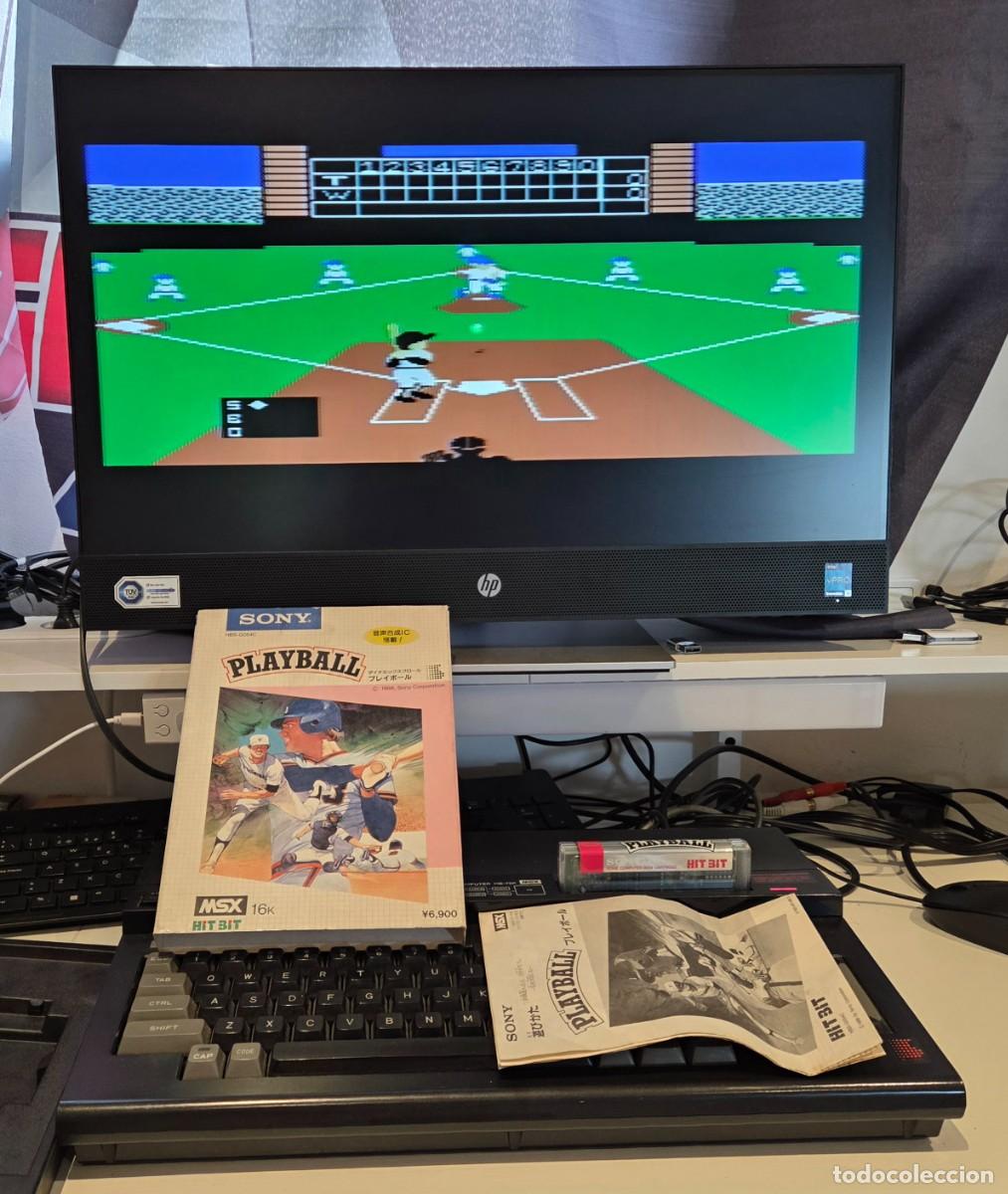 Videojuegos y consolas: Playball MSX 1986 SONY HitBit HBS-G054C CIB - Foto 2