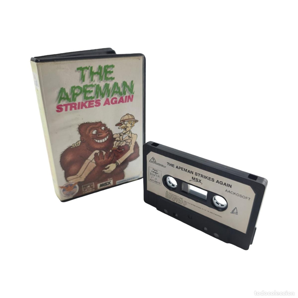 Videojuegos y consolas: Videojuego MSX The Apeman Strikes Again - Compulogical / Aackosoft / Bytebusters (1986) - Cinta y Ca - Foto 2