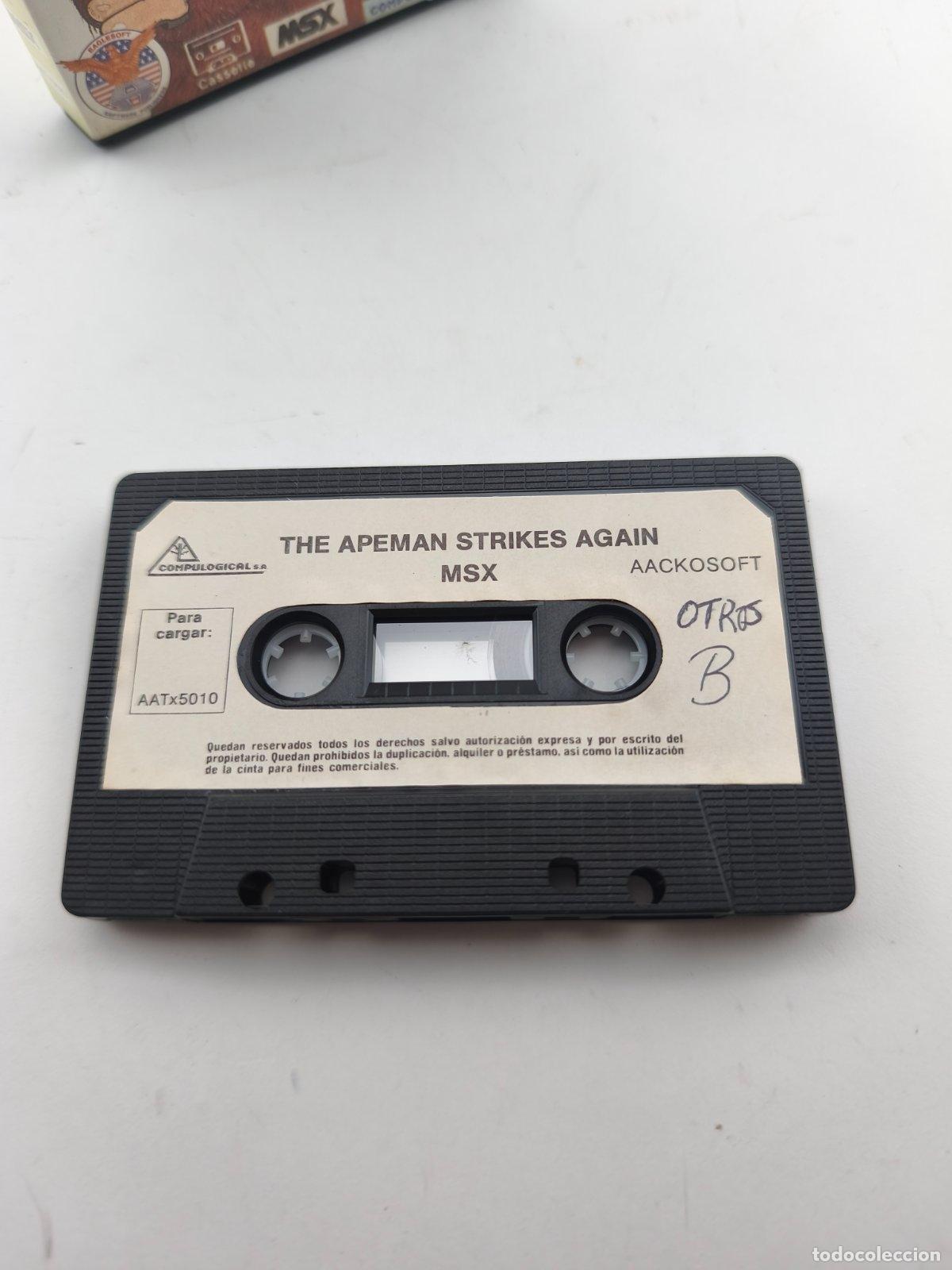 Videojuegos y consolas: Videojuego MSX The Apeman Strikes Again - Compulogical / Aackosoft / Bytebusters (1986) - Cinta y Ca - Foto 4