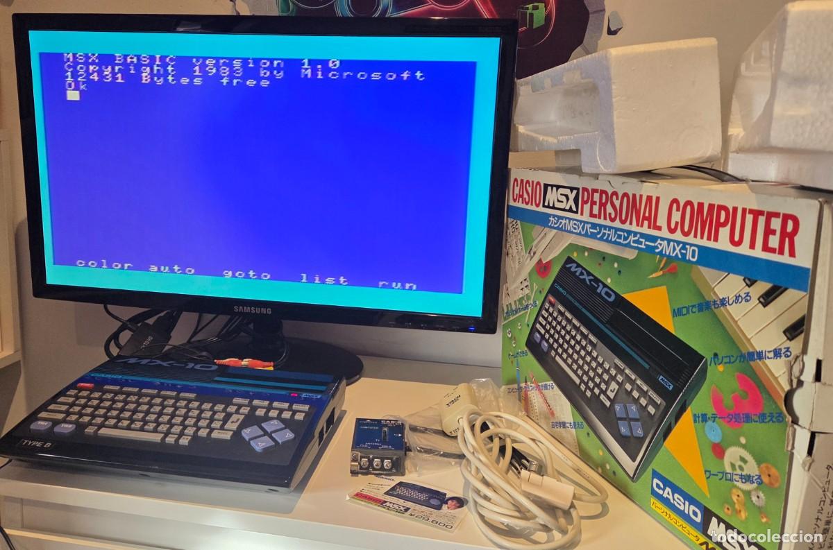 Videojuegos y consolas: Ordenador Casio MSX MX-10 Matching Serial