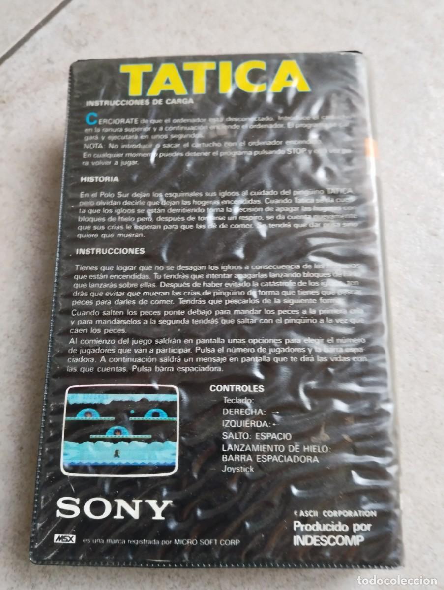 Videojuegos y consolas: TATICA MSX MSX2 PAL-ESPA&Ntilde;A , ORIGINAL 100% - Foto 5