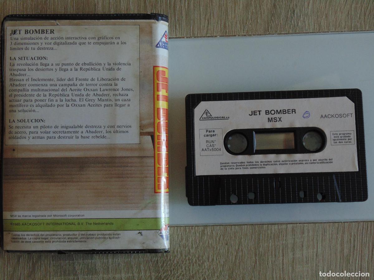 Videojuegos y consolas: Juego MSX. Jet Bomber. Aackosoft / idealogic. - Foto 2