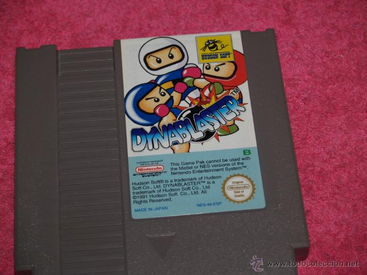 Videojuegos y consolas: NINTENDO NES DYNABLASTER VERSION PAL B ESPA&Ntilde;A - Foto 2