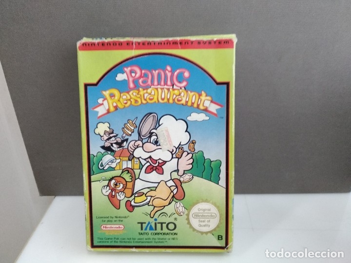 Videojuegos y consolas: juego para nintendo nes panic restaurant  en caja - Foto 1