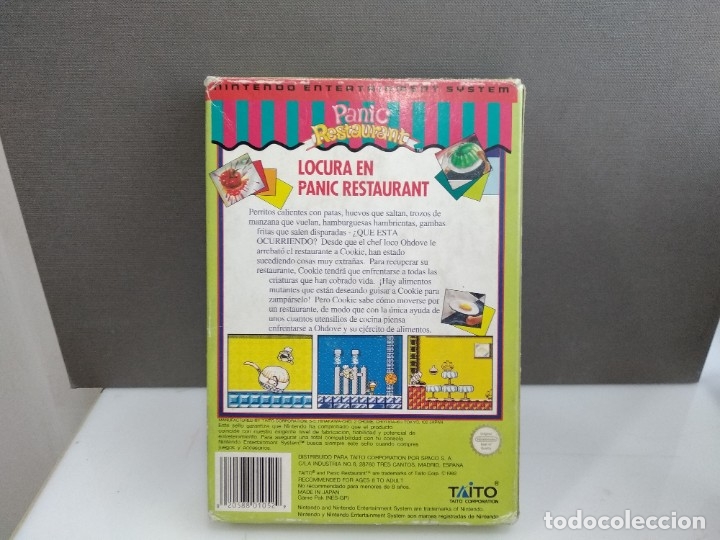 Videojuegos y consolas: juego para nintendo nes panic restaurant  en caja - Foto 3