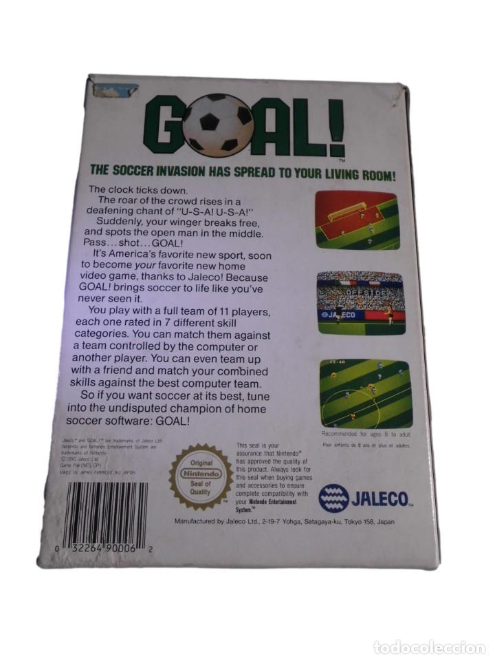Videojuegos y consolas: GOAL - JUEGO NES - COMPLETO - Foto 2