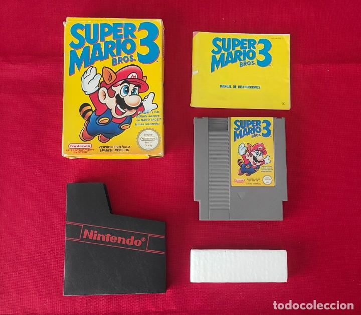 CAJA, JUEGO E INSTRUCCIONES. SUPER MARIO BROS 3 DE NES (Juguetes - Videojuegos y Consolas - Nintendo - Nes)
