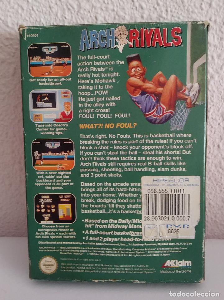 Videojuegos y consolas: ARCH RIVALS NINTENDO NES SIN MANUAL - Foto 2