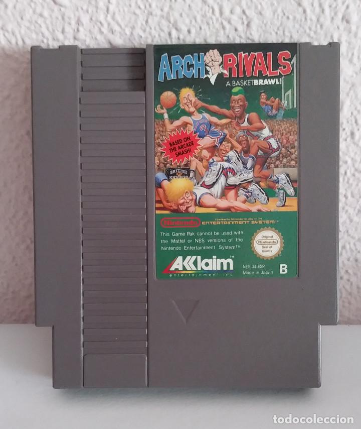 Videojuegos y consolas: ARCH RIVALS NINTENDO NES SIN MANUAL - Foto 9