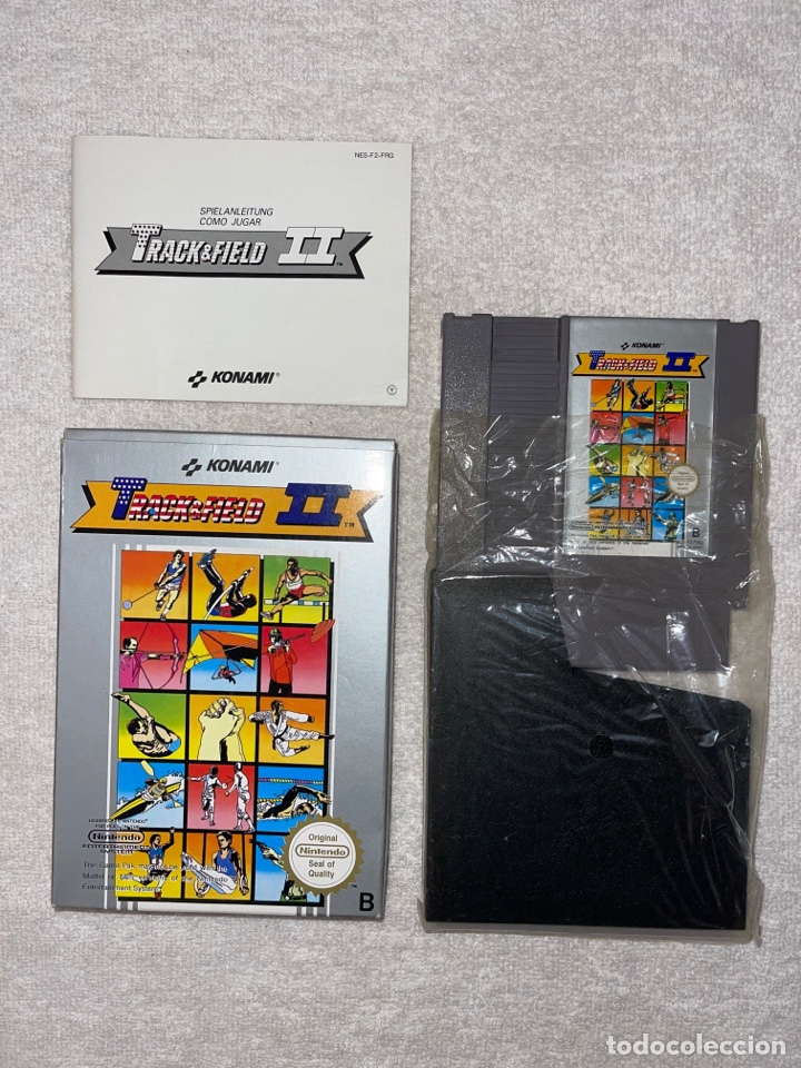 NUEVO Y COMPLETO: NINTENDO NES -TRACK & FIELD II ~ PAL / ESPAÑA. ORIGINAL (Juguetes - Videojuegos y Consolas - Nintendo - Nes)