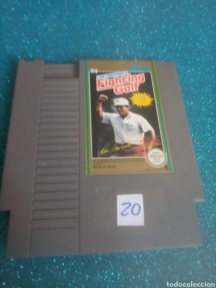 Videojuegos y consolas: Juego Nintendo NES 8 bits Fighting Golf - Foto 1