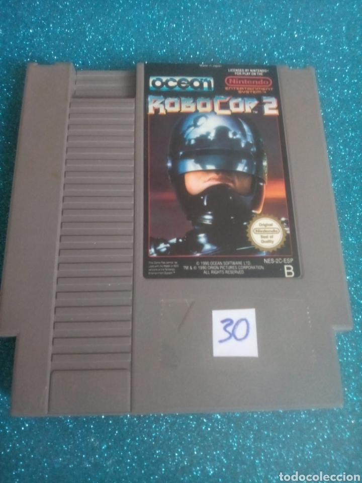 Videojuegos y consolas: Juego Nintendo Nes 8 bits Robocop 2 - Foto 1