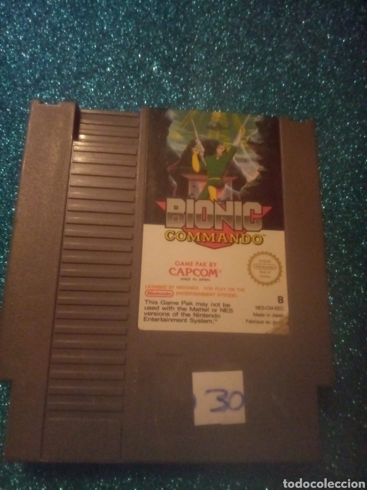 Videojuegos y consolas: Juego Nintendo Nes 8 bits Bionic Commando - Foto 1