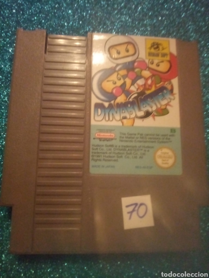Videojuegos y consolas: Juego Nintendo Nes 8 bits Dynablaster - Foto 1