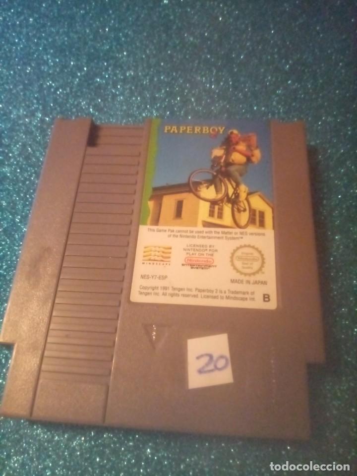 Videojuegos y consolas: Juego Nintendo NES 8 bits paperboy 2 - Foto 1