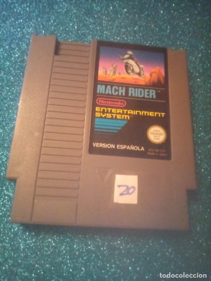 Videojuegos y consolas: Juego Nintendo NES 8 bits mach rider - Foto 1