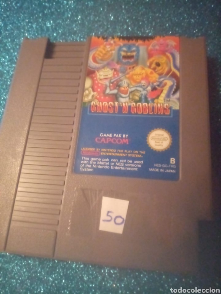 Videojuegos y consolas: Juego Nintendo Nes 8 bits Ghost n Goblins - Foto 1