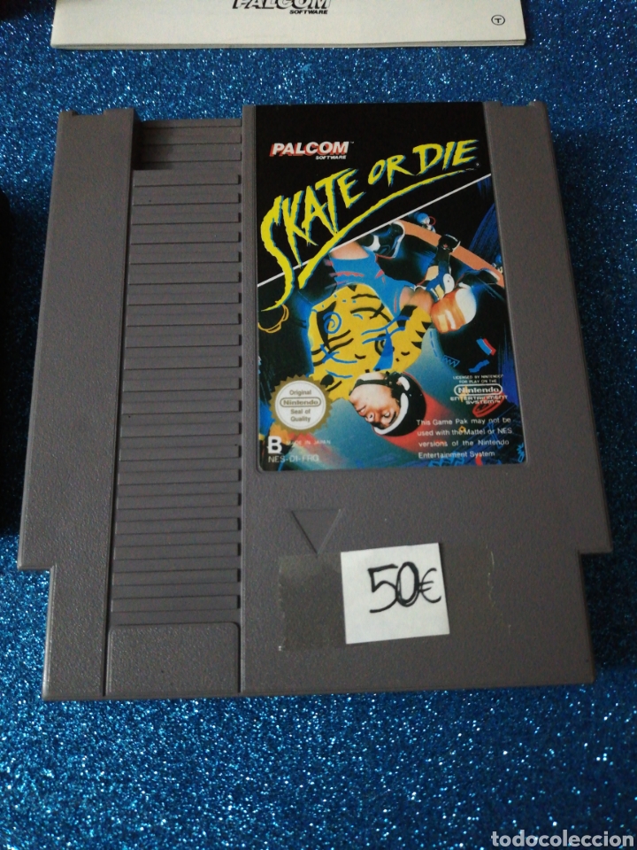 Videojuegos y consolas: Juego Nintendo Nes Skate or Die. Palcom Software - Foto 2