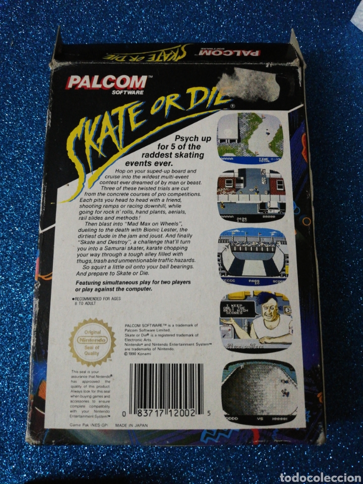 Videojuegos y consolas: Juego Nintendo Nes Skate or Die. Palcom Software - Foto 8