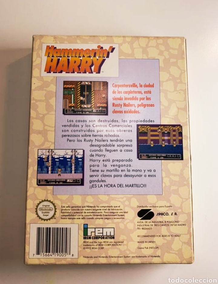 Videojuegos y consolas: Hammerin Harry NES - Foto 5