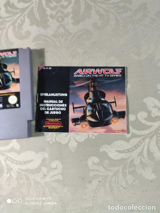 Videojuegos y consolas: airwolf para nintendo con caja y manual - Foto 3