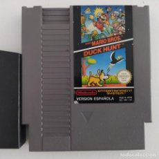 Videojuegos y Consolas: JUEGO VERSIÓN ESPAÑOLA SUPER MARIO BROS / DUCK HUNT NINTENDO 1985 NES CON FUNDA. Lote 341782998
