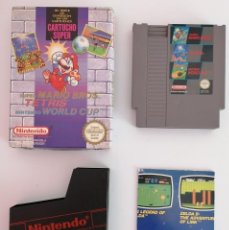 Videojuegos y Consolas: NES JUEGO 3 EN 1 SUPER MARIO BROS. 1 - TETRIS - NINTENDO WORLD CUP PAL ESPAÑA. Lote 361154725