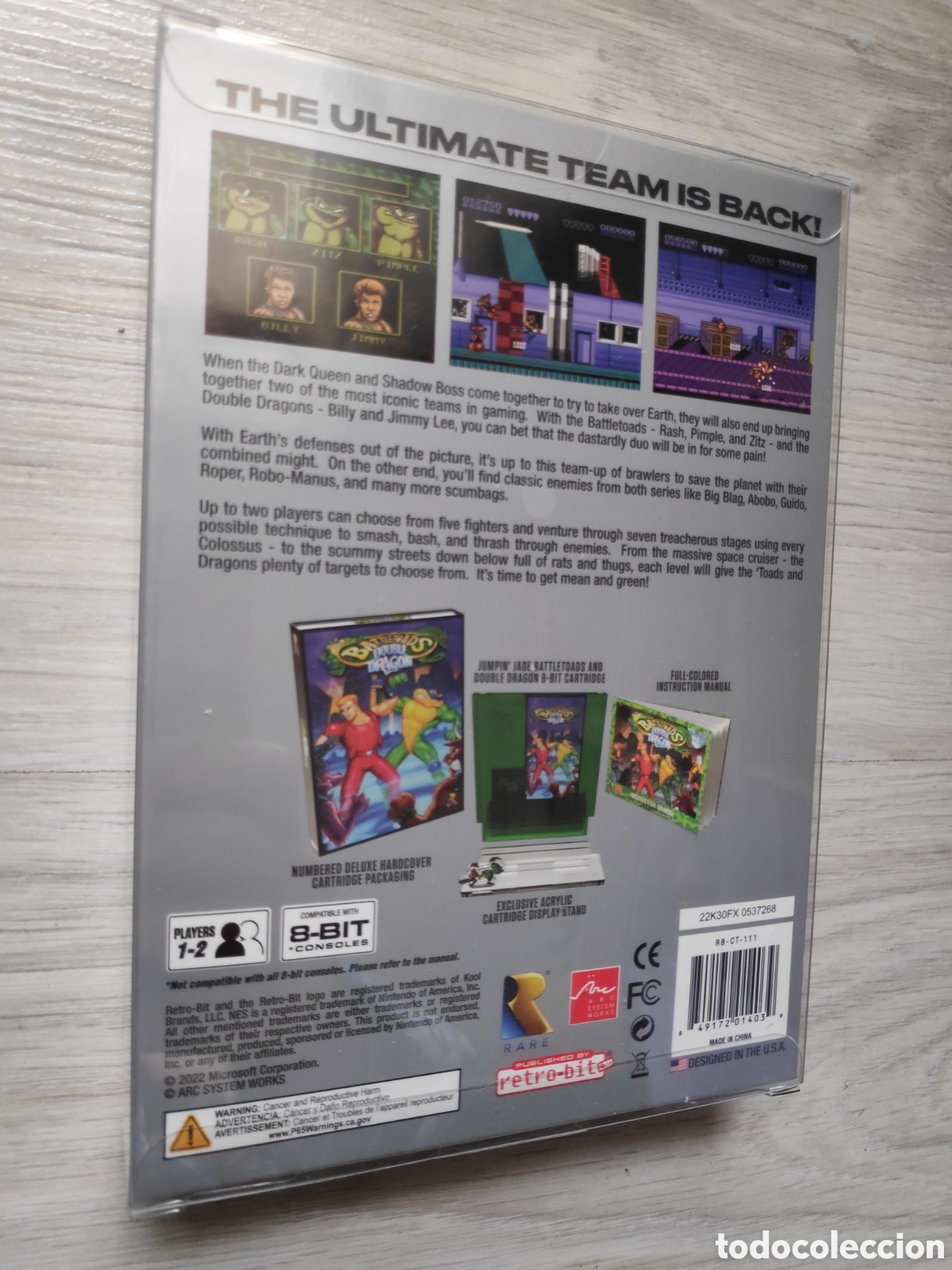 Videojuegos y consolas: Juego Battletoads & double dragon Nintendo Nes edicion limitada nuevo - Foto 3