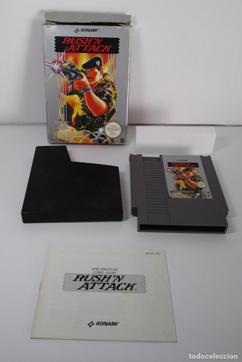 Videojuegos y consolas: RUSH&acute;N ATTACK NINTENDO NES COMPLETO - Foto 2