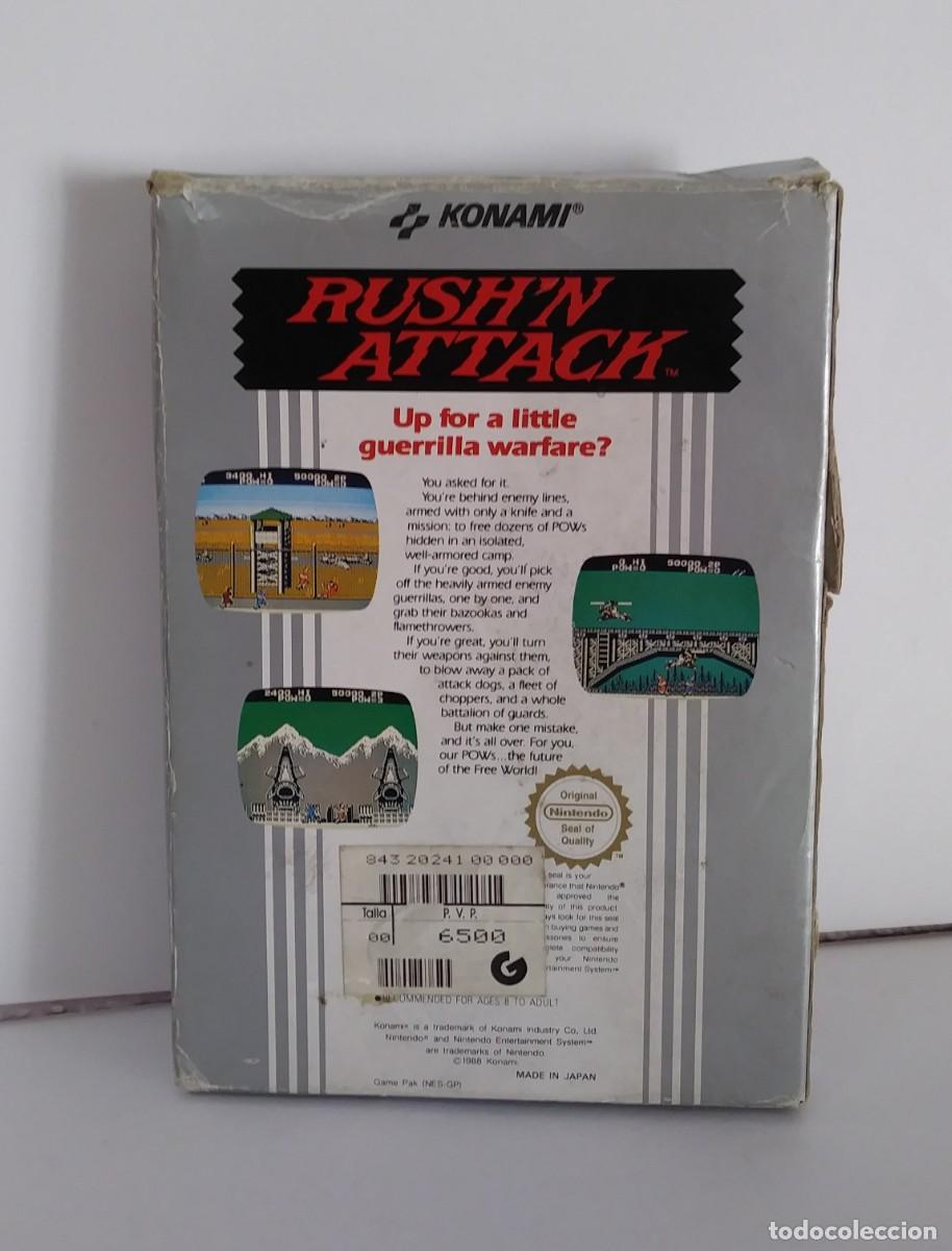 Videojuegos y consolas: RUSH&acute;N ATTACK NINTENDO NES COMPLETO - Foto 3