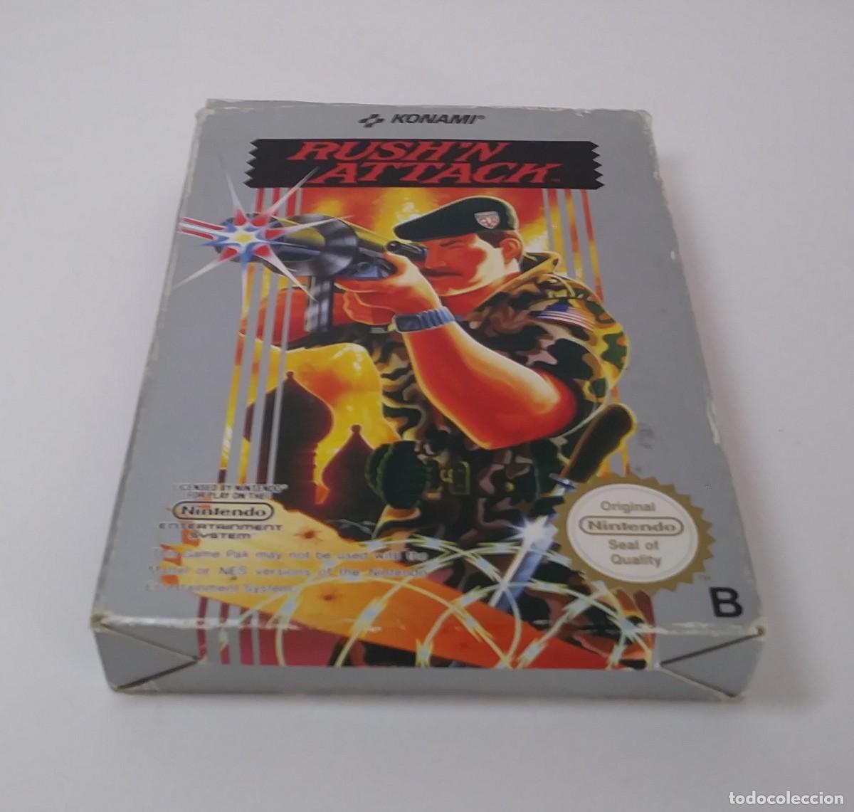 Videojuegos y consolas: RUSH&acute;N ATTACK NINTENDO NES COMPLETO - Foto 5