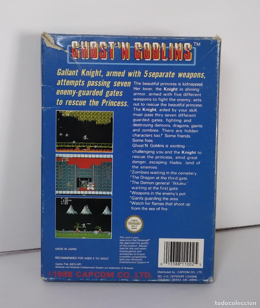 Videojuegos y consolas: GHOST&acute;N GOBLINS NINTENDO NES COMPLETO - Foto 3