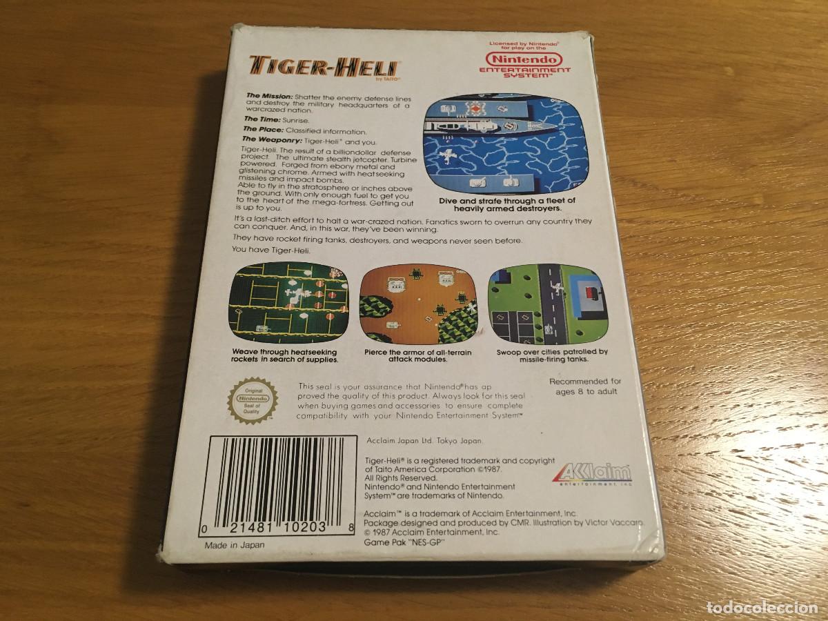 Videojuegos y consolas: Caja vacia de Tiger Heli para NES version ESP - Foto 2