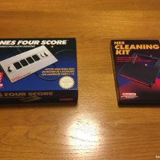 Videojuegos y Consolas: NES FOUR SCORE Y CLEANING KIT, AMBOS SPACO, NUEVO. Lote 389761614