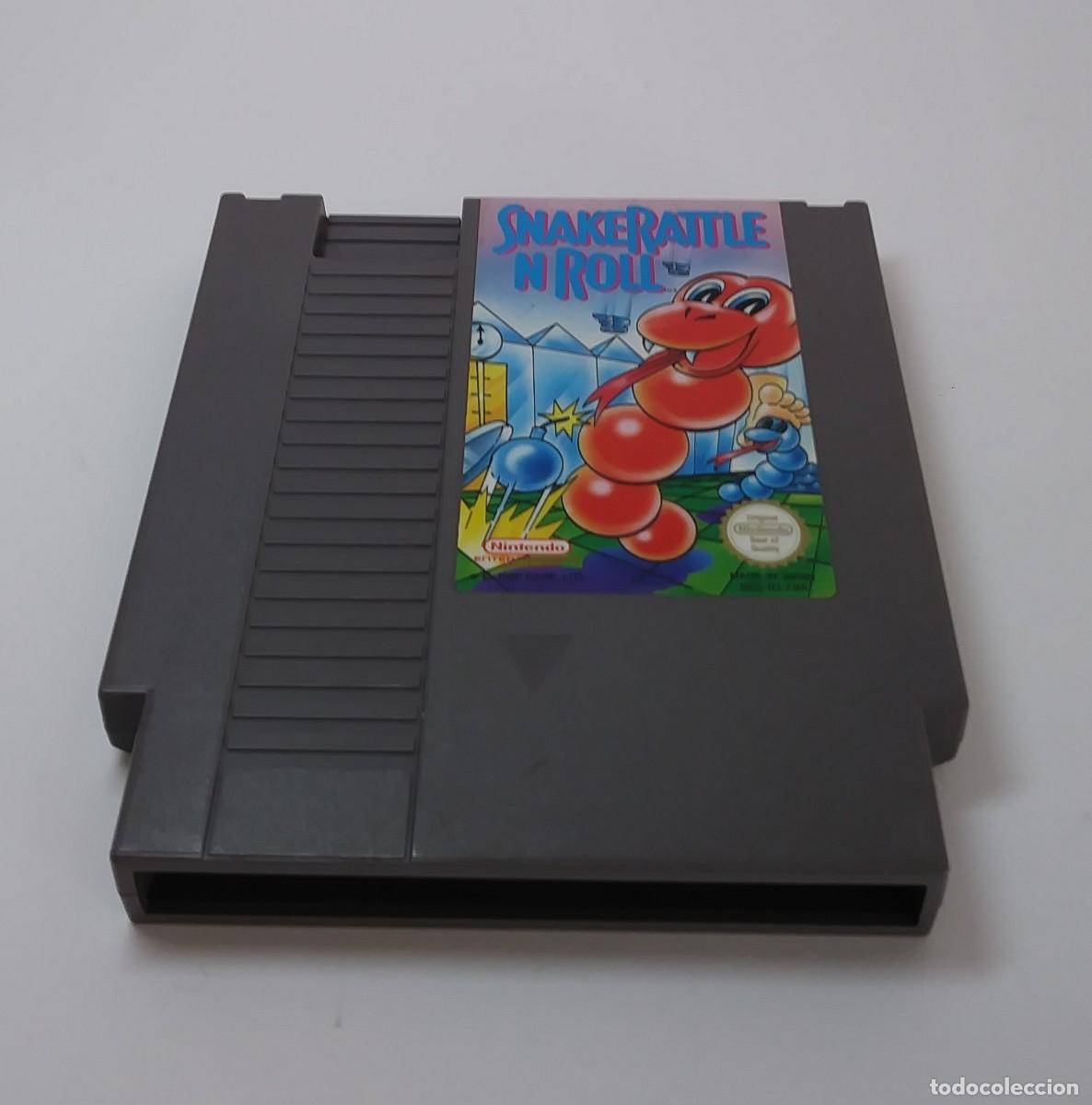 Videojuegos y consolas: CARTUCHO SNAKE RATTLE N ROLL NES - Foto 1