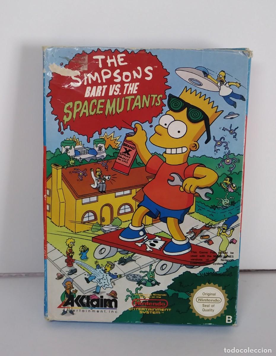 Videojuegos y consolas: BART VS THE SIMPSONS MUTANTS NINTENDO NES SIN MANUAL - Foto 1