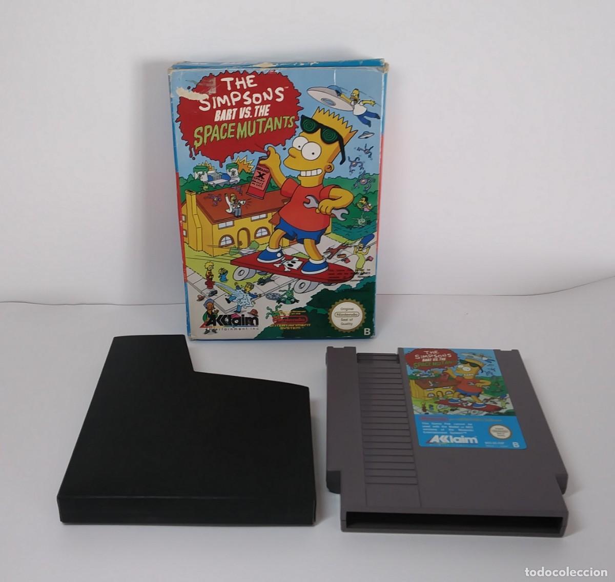 Videojuegos y consolas: BART VS THE SIMPSONS MUTANTS NINTENDO NES SIN MANUAL - Foto 2