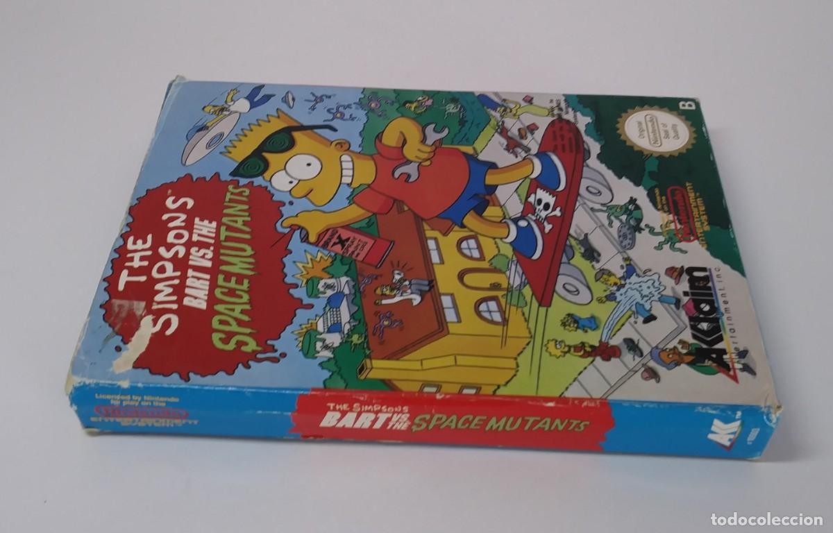 Videojuegos y consolas: BART VS THE SIMPSONS MUTANTS NINTENDO NES SIN MANUAL - Foto 4
