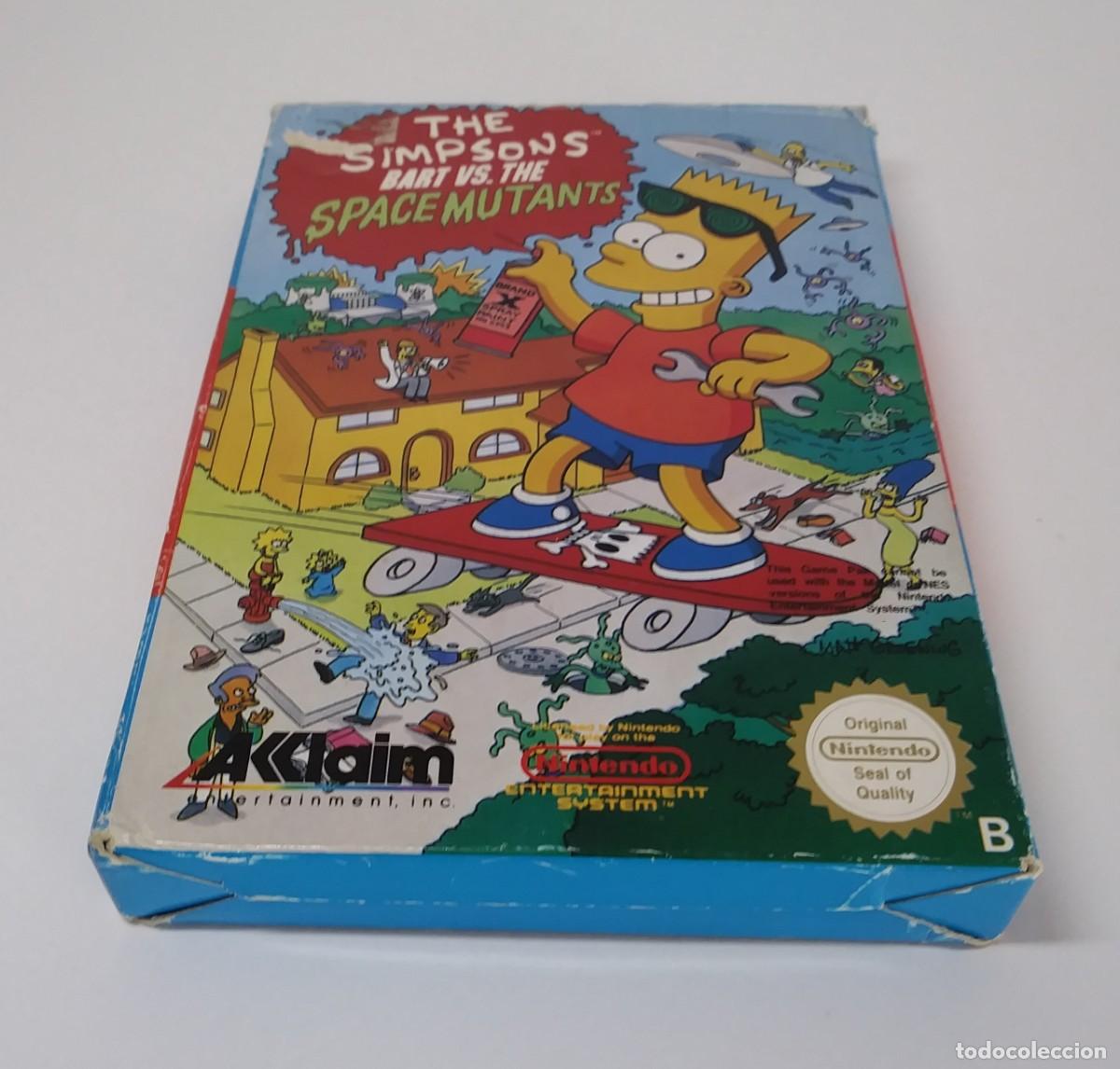 Videojuegos y consolas: BART VS THE SIMPSONS MUTANTS NINTENDO NES SIN MANUAL - Foto 5