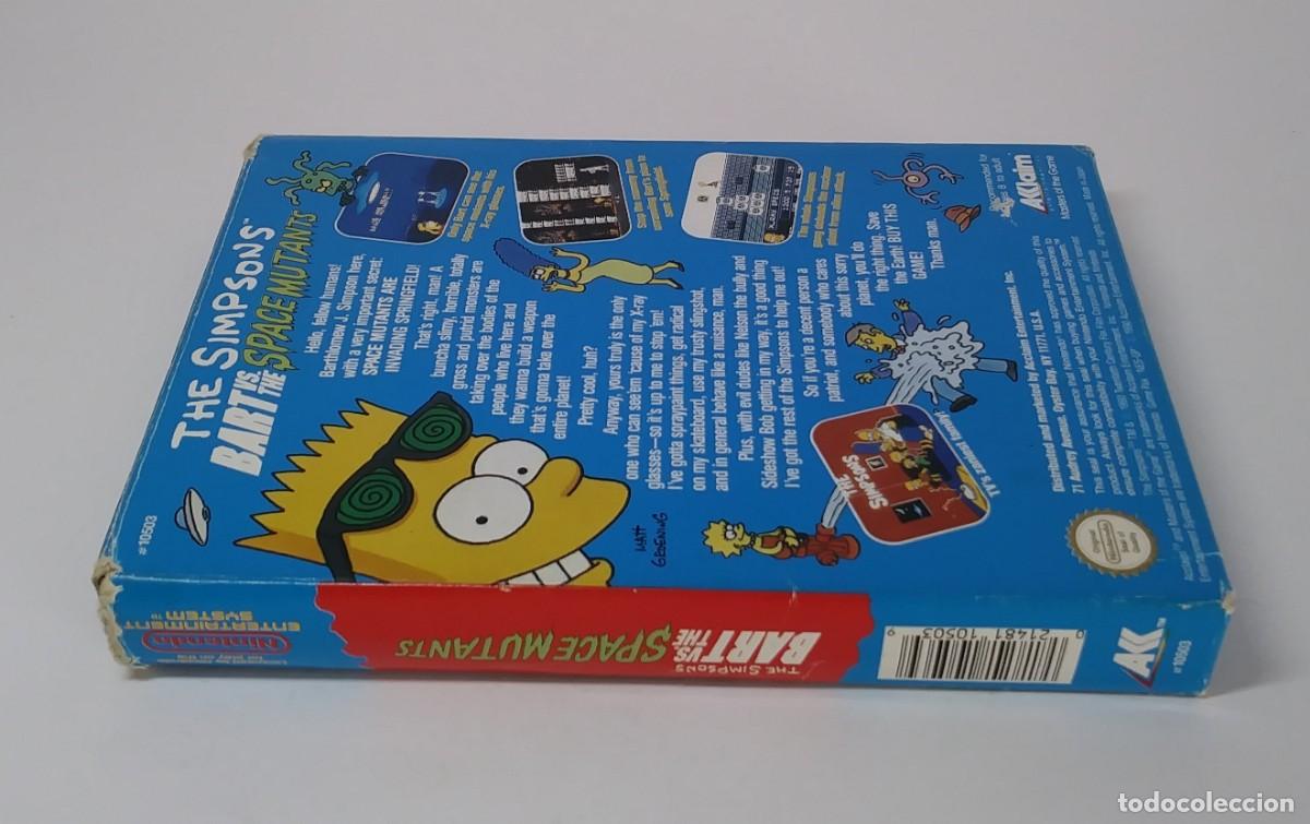 Videojuegos y consolas: BART VS THE SIMPSONS MUTANTS NINTENDO NES SIN MANUAL - Foto 8