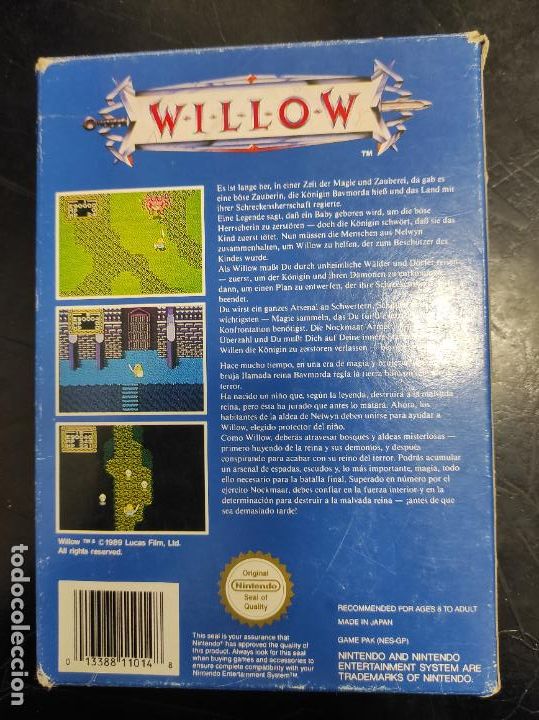 Videojuegos y consolas: Willow - Nintendo NEs - Con caja - PAL ESP B - Foto 2