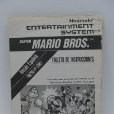 Videogiochi e Consoli: MANUAL ORIGINAL DEL JUEGO DE NINTENDO NES - SUPER MARIO BROS