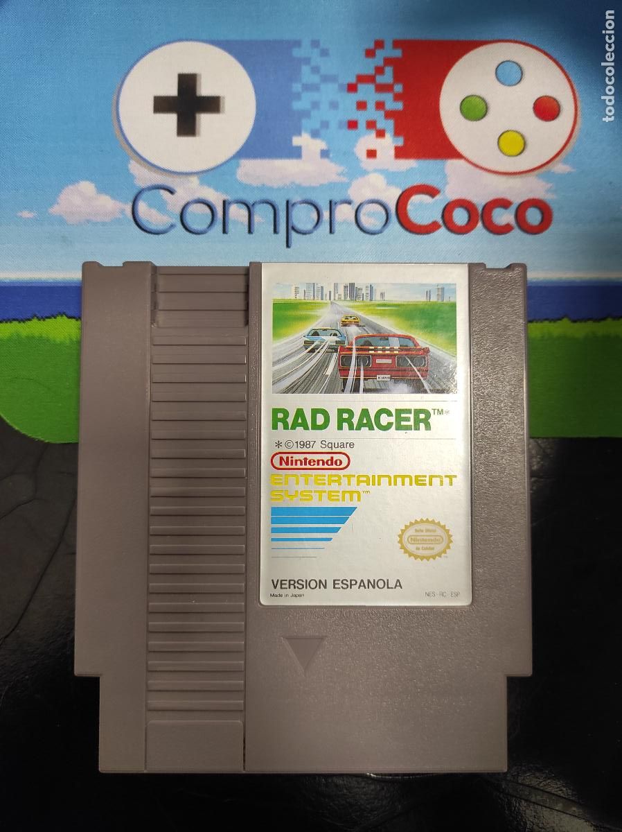 Videojuegos y consolas: Rad Racer - Nintendo NEs - PAL ESP B - Foto 1